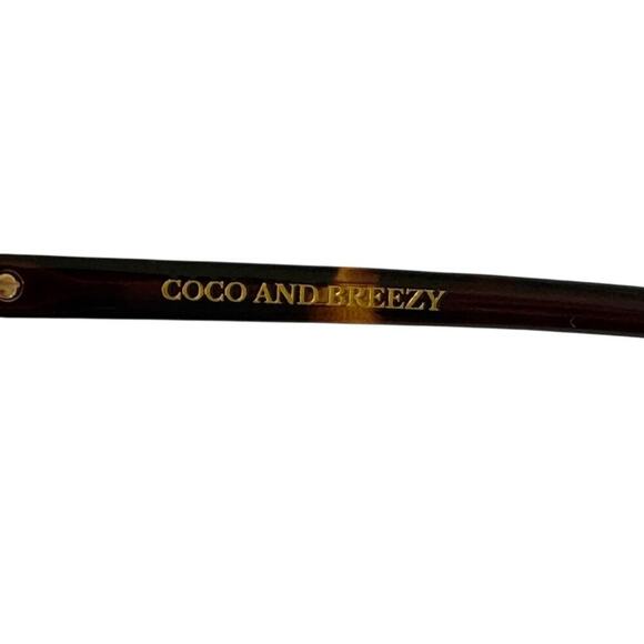 Coco And Breezy Storm Fashion Eyewear Sunglasses Amber/Gold 101 NWOT